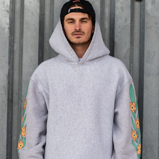 TACHO Big Baloe Flower Hoodie Grey