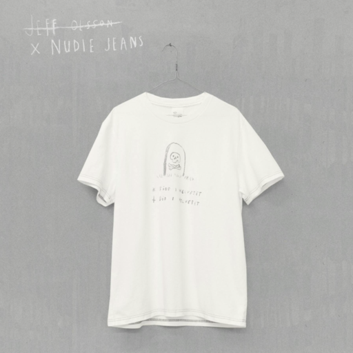 Nudie Jeans Roy Born In Hell T-shirt Offwhite