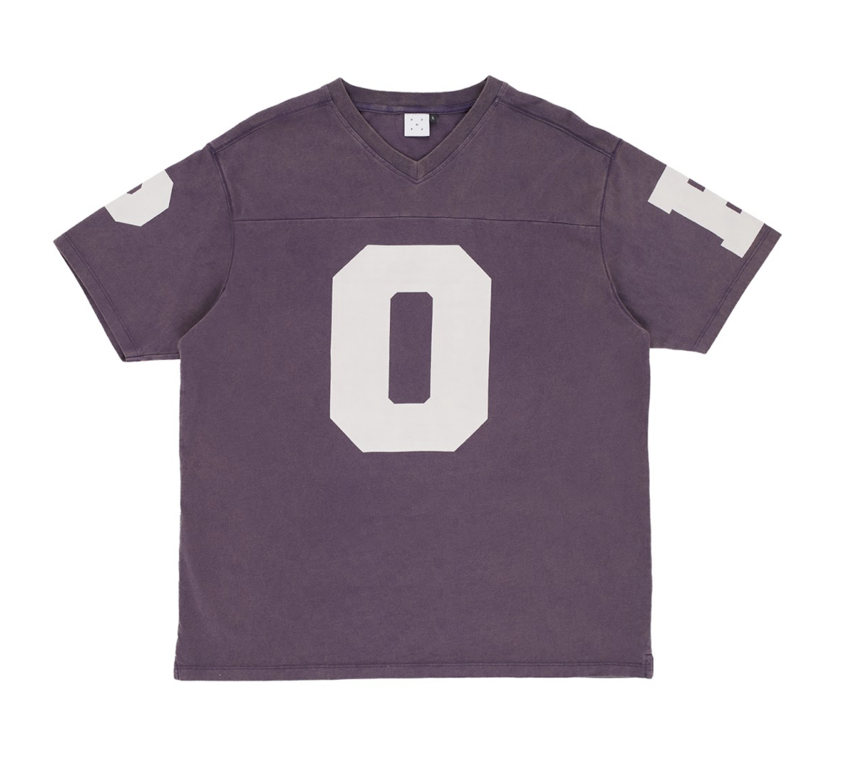 POP Trading Company Football T-Shirt Washed Mysterioso