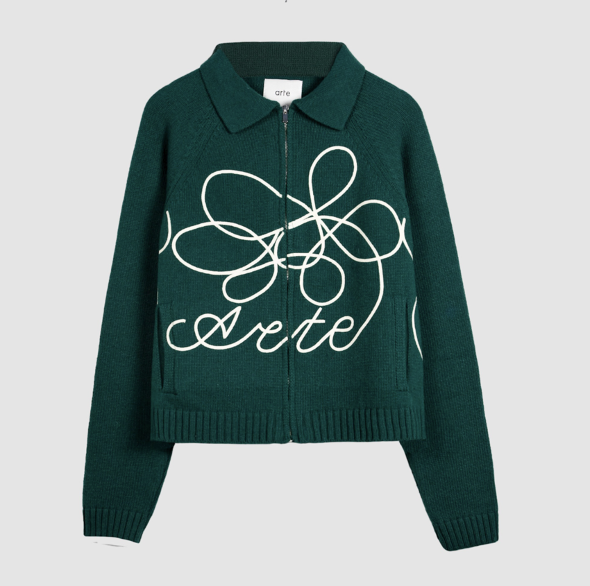 ARTE Antwerp Flower Logo Knit Green