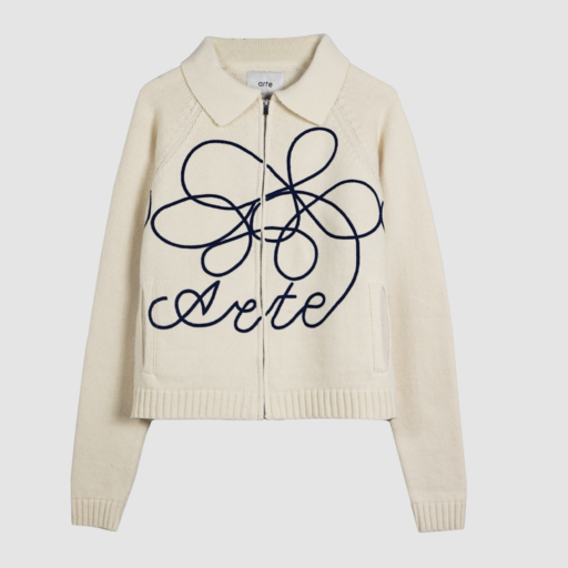 ARTE Antwerp Flower Logo Knit Cream