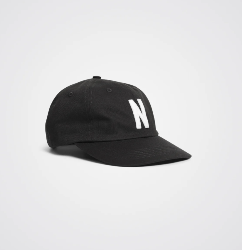 Norse Projects  Felt N Twill Sports Cap Black