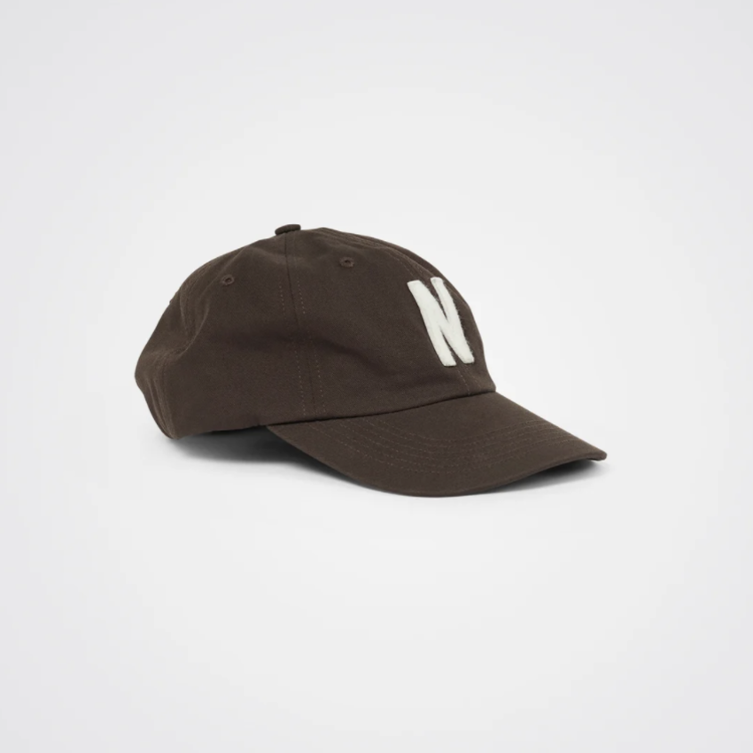 Norse Projects  Felt N Twill Sports Cap Espresso