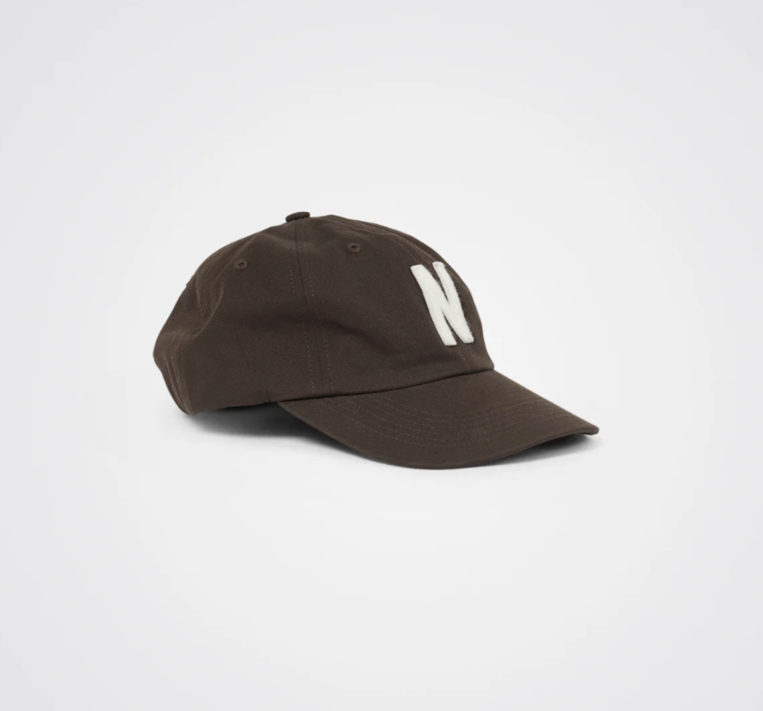 Norse Projects  Felt N Twill Sports Cap Espresso