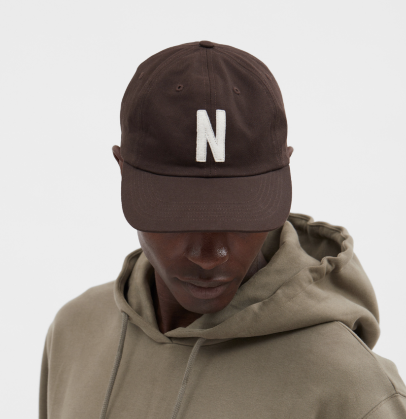 Norse Projects  Felt N Twill Sports Cap Espresso