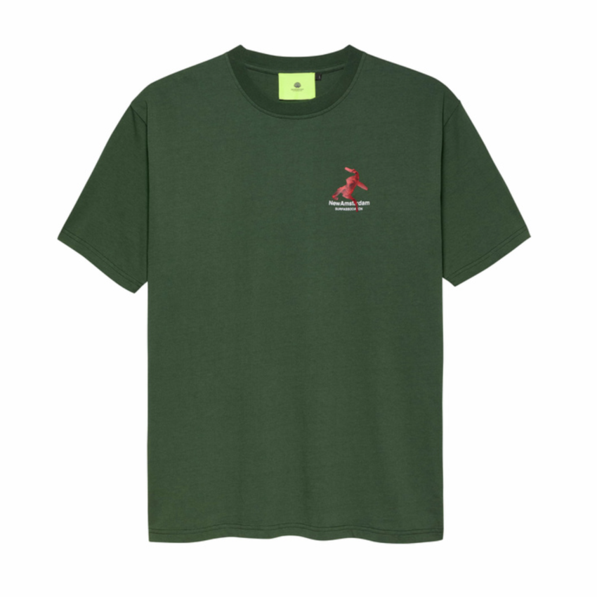 New Amsterdam Surf Association  After Surf Tee Kombu Green