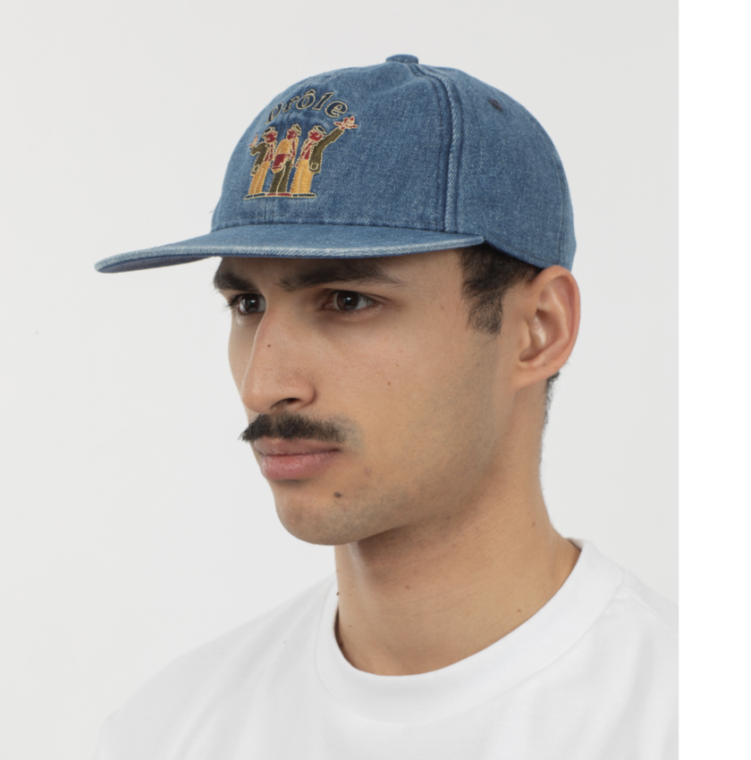 Drôle de Monsieur Crillon Logo Cap Stone Wash