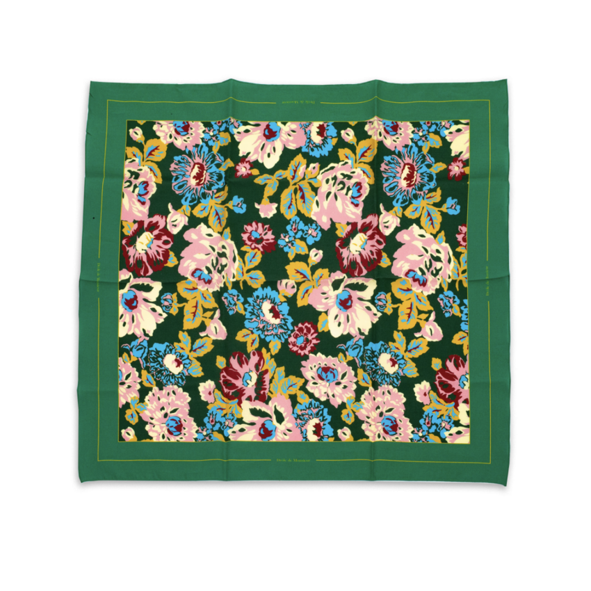 Drôle de Monsieur Peony Scarf Green