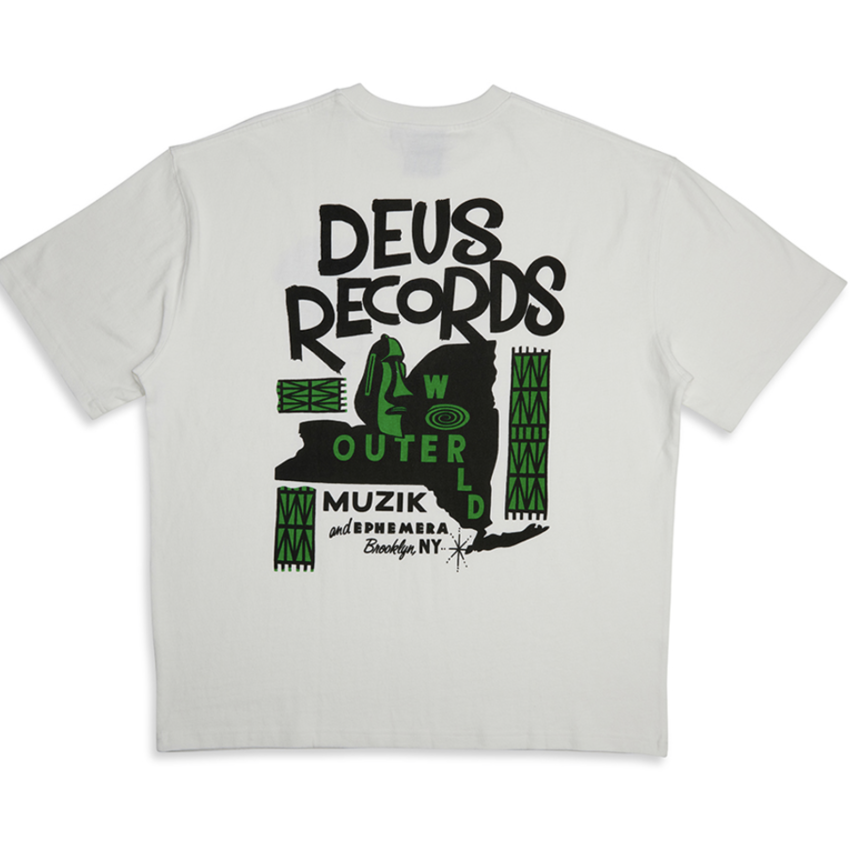 Deus Ex Machina Outerworld Tee Vintage White