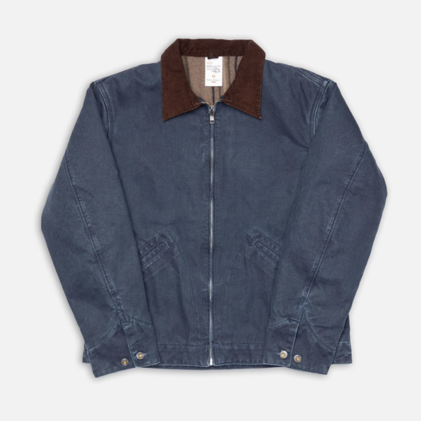 Nudie Jeans Blake Zip Jacket Canvas Blue