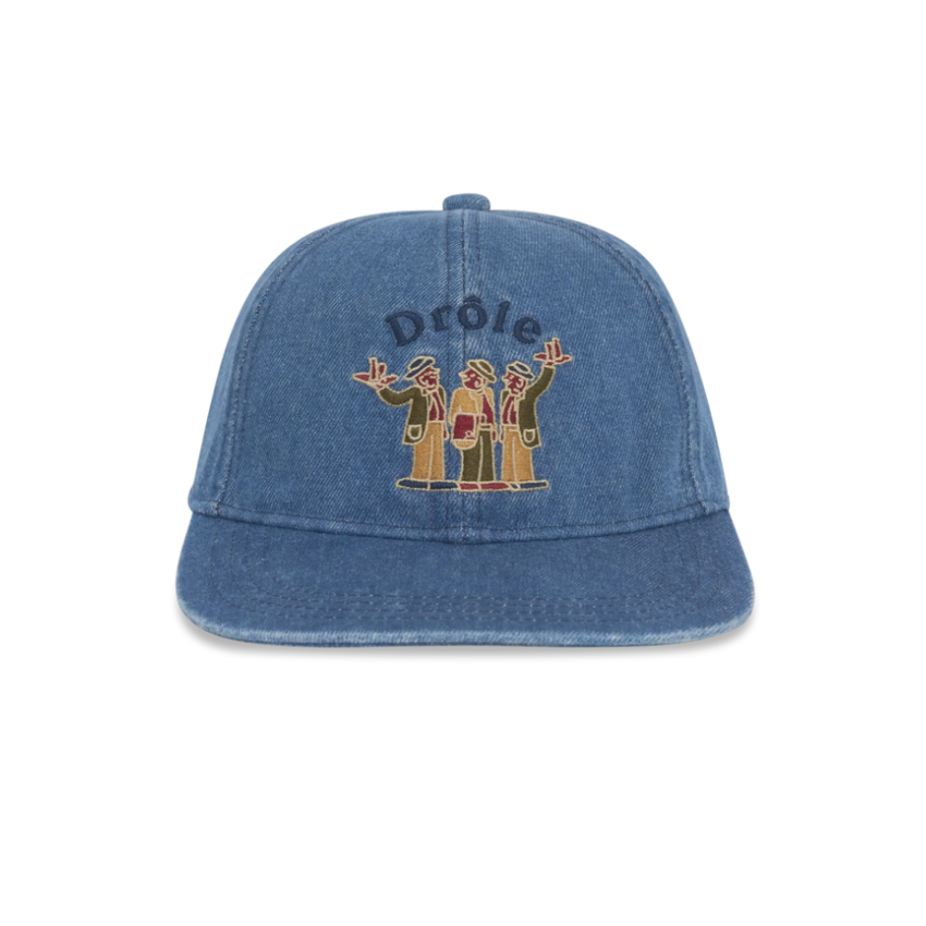 Drôle de Monsieur Crillon Logo Cap Stone Wash