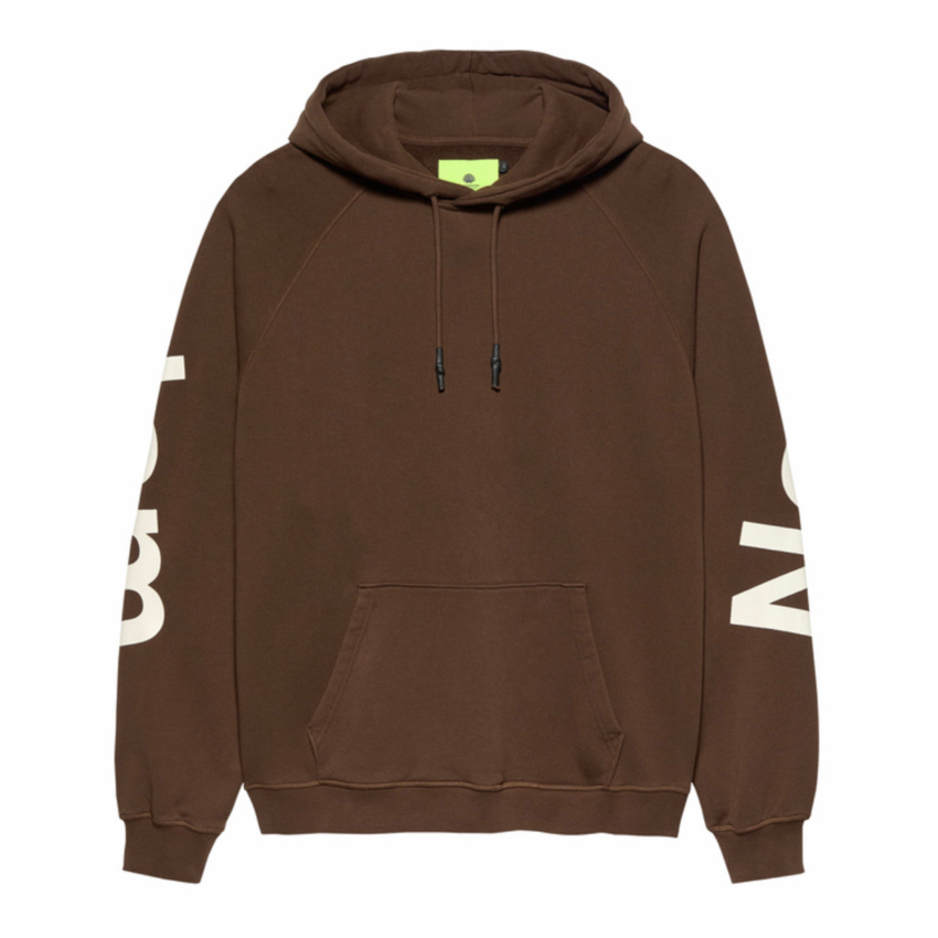 New Amsterdam Surf Association  Logo Line Hoodie Brown