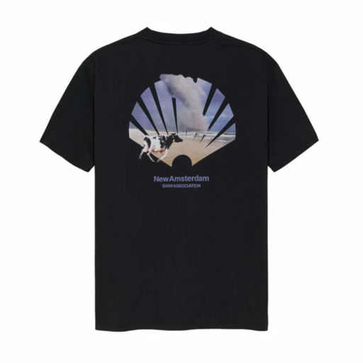 New Amsterdam Surf Association  Oyster Tee Black