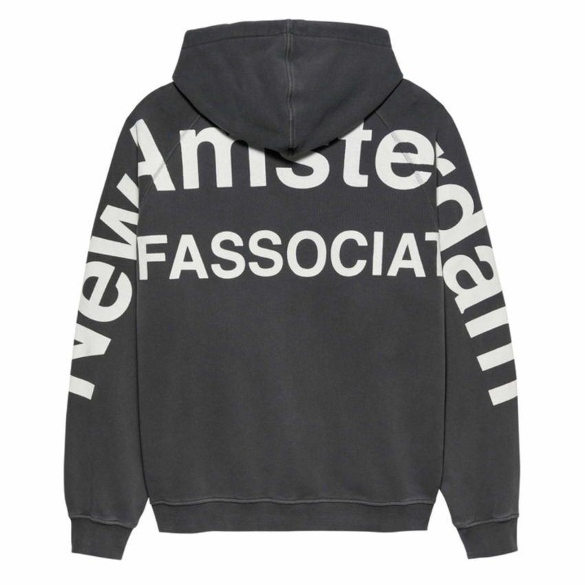 New Amsterdam Surf Association  Logo Line Hoodie Anthracite