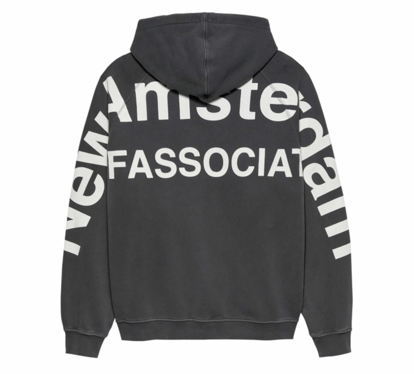 New Amsterdam Surf Association  Logo Line Hoodie Anthracite