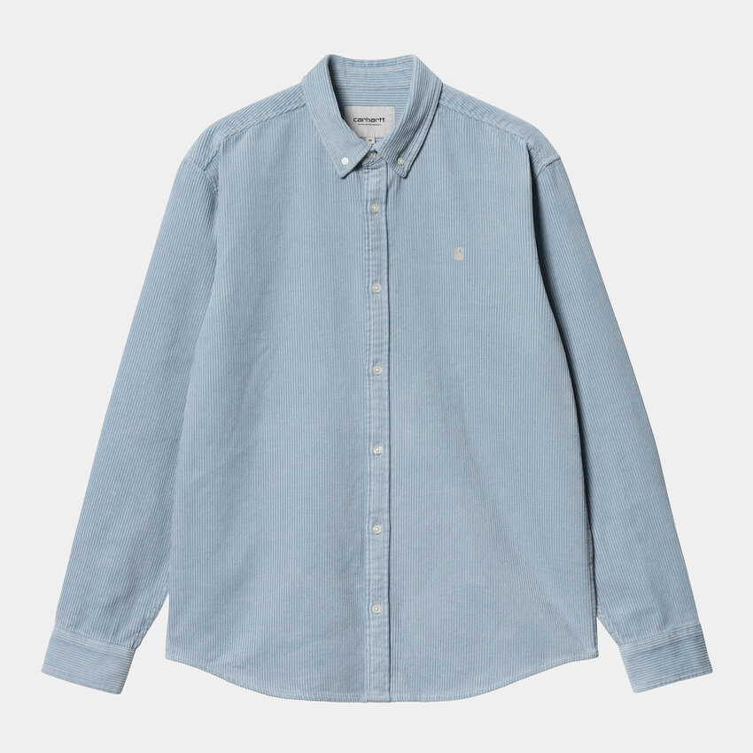 Carhartt WIP L/S Madison Cord Shirt Dusty Ice/Wax