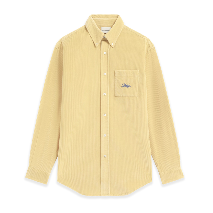 Drôle de Monsieur Drôle Logo Corduroy Shirt Straw