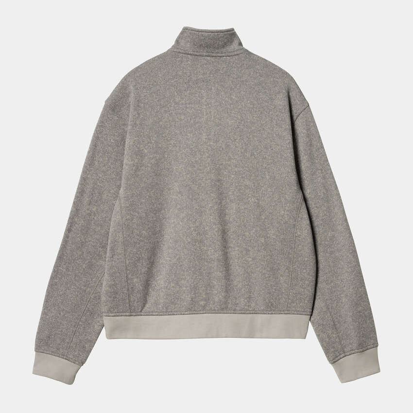 Carhartt WIP Luther Half Zip Sweat Misty Grey Heather