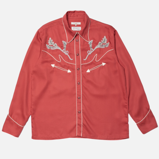 Nudie Jeans Gonzo Vines Cowboy Shirt Red