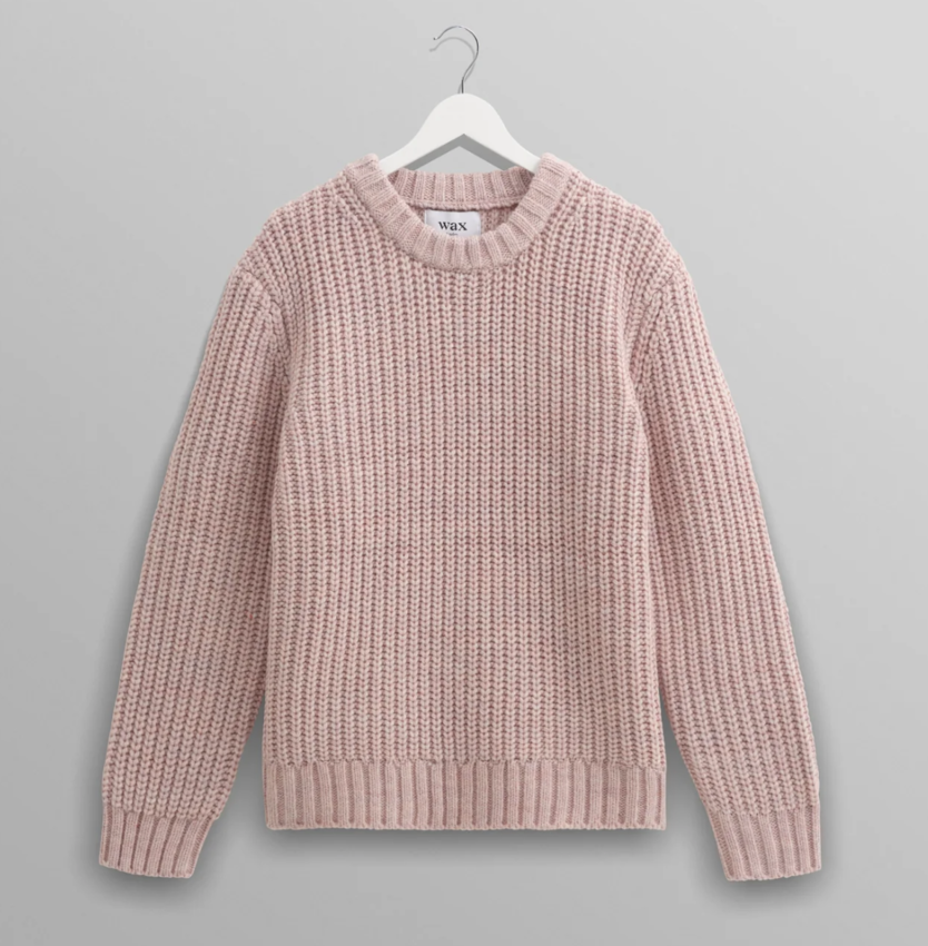 Wilde Crew Thick Knit Pink