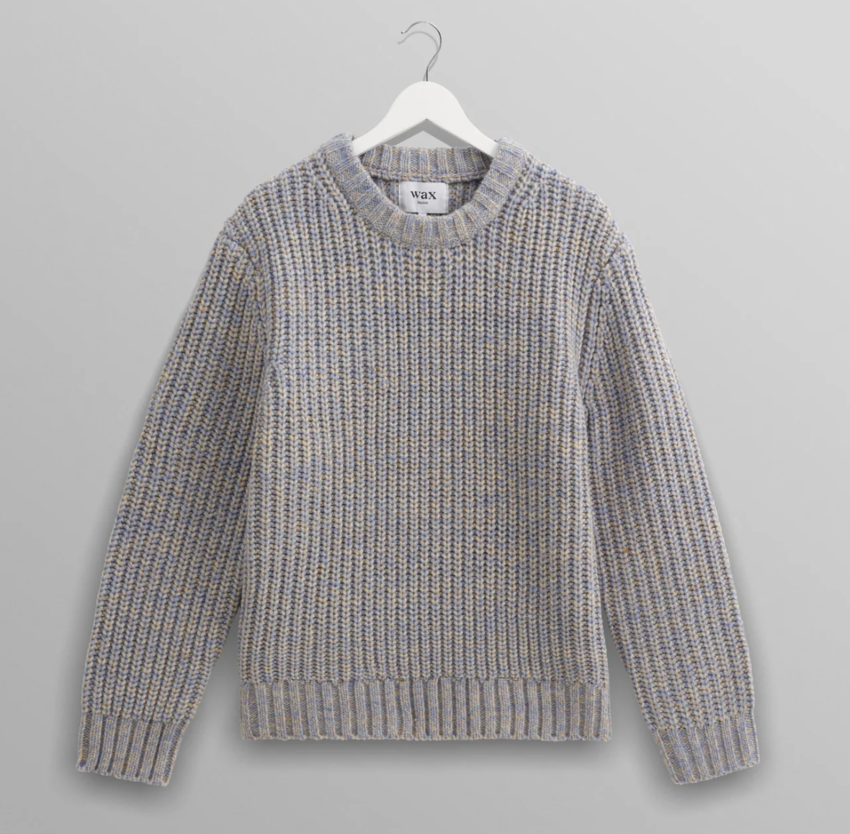 Wilde Crew Thick Knit Blue