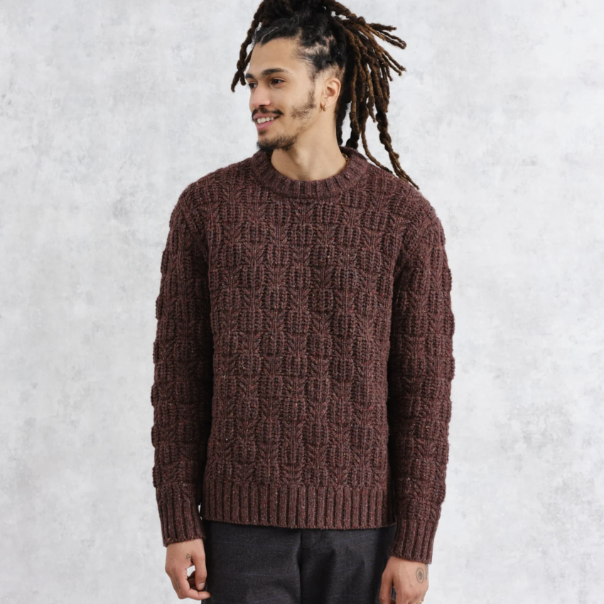 Wilde Crew Checker Leaf Brown