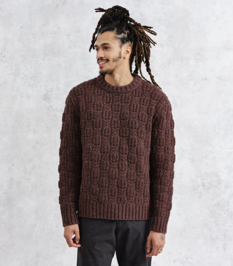 Wilde Crew Checker Leaf Brown