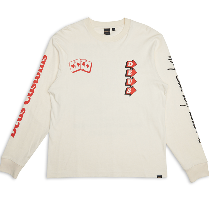 Deus Ex Machina Way Off LS Tee Dirty White