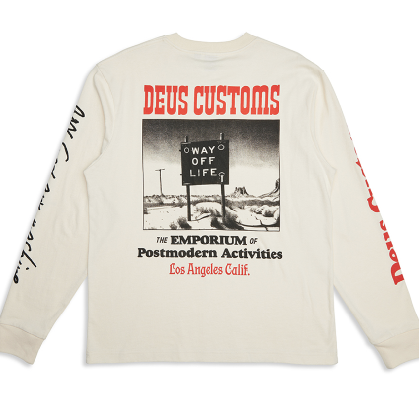 Deus Ex Machina Way Off LS Tee Dirty White