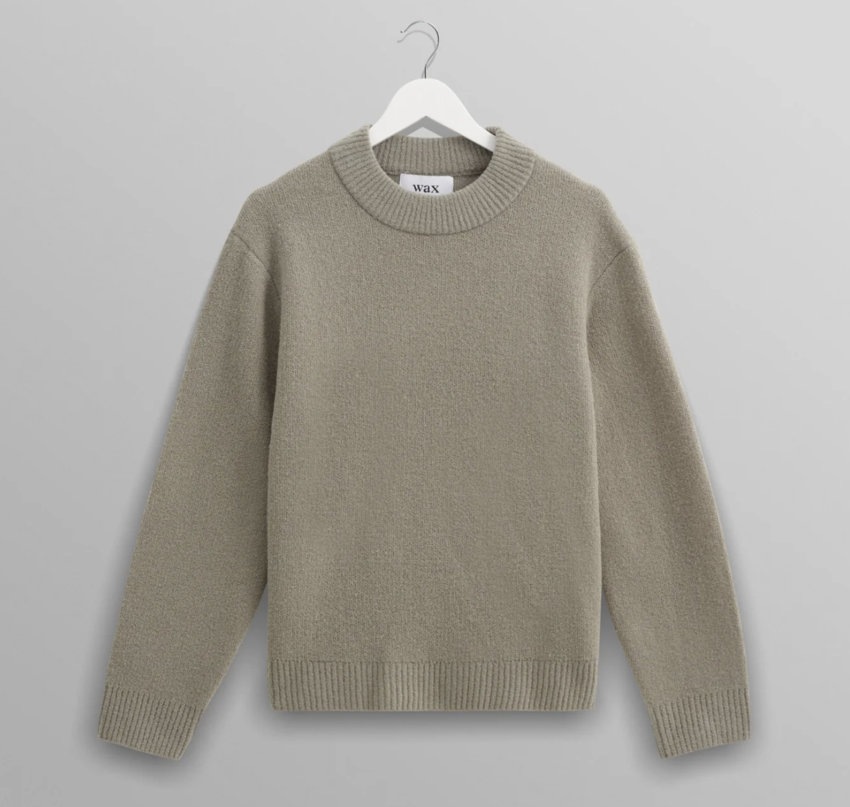 Wilde Crew Plain Jersey Boucle Green