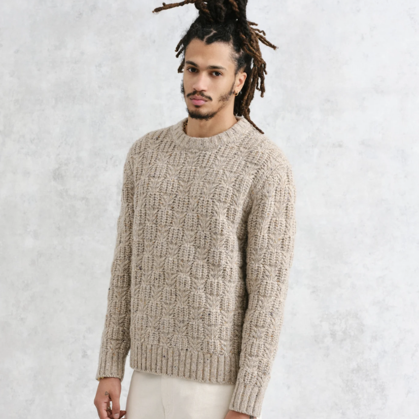 Wilde Crew Checker Leaf Naturel