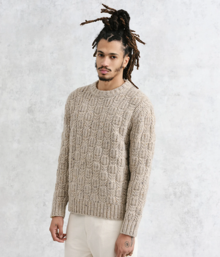 Wilde Crew Checker Leaf Naturel