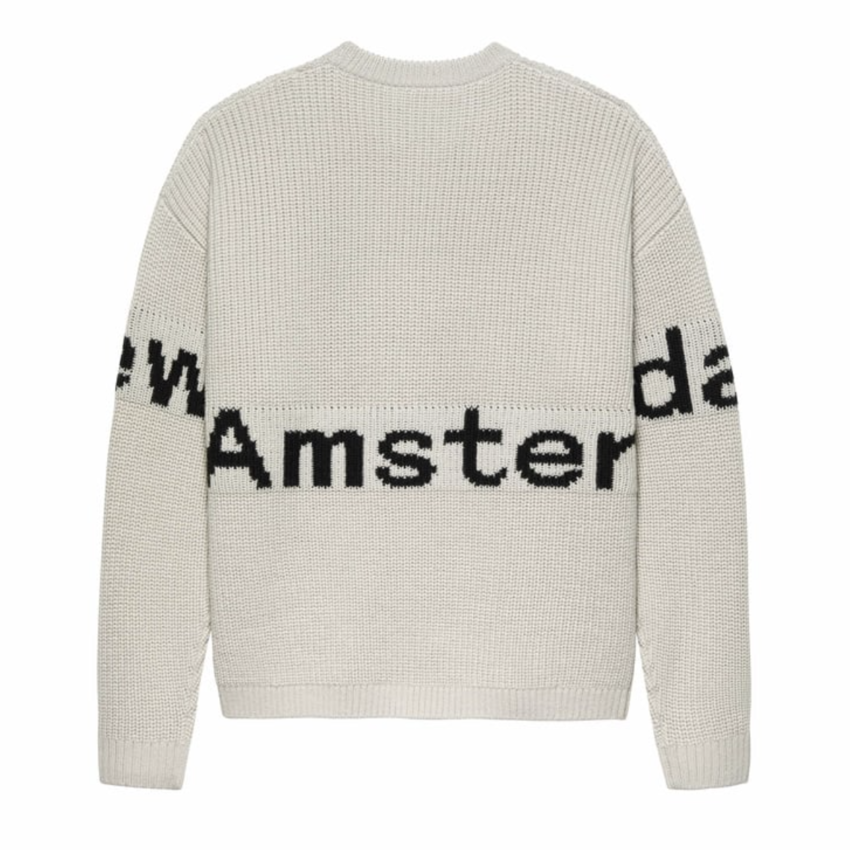 New Amsterdam Surf Association  Name Crew Knit Grey