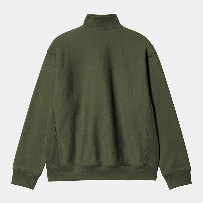 Carhartt WIP Half Zip American Script Sweatshirt Tarragon