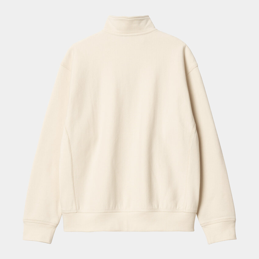 Carhartt WIP Half Zip American Script Sweatshirt Natural