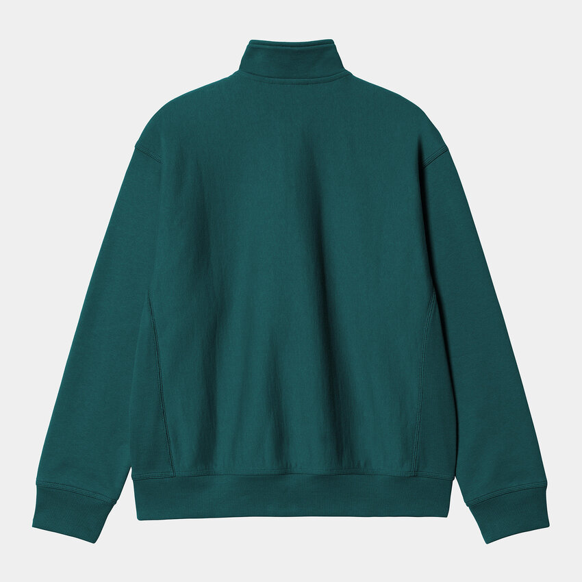 Carhartt WIP Half Zip American Script Sweatshirt Malachite