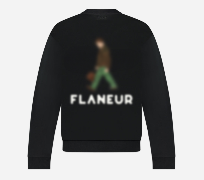 Flaneur Homme Blurred Stroller Sweater Black