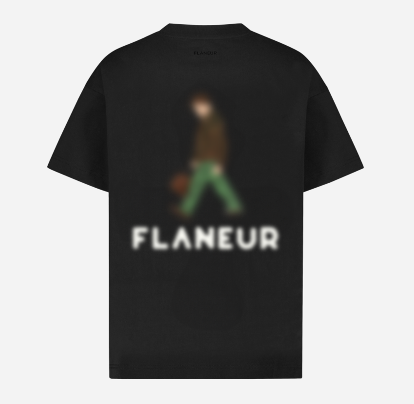 Flaneur Homme Blurred Stroller T-Shirt Black