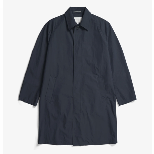 Norse Projects  Vargo Tech Poplin Mac Dark Navy