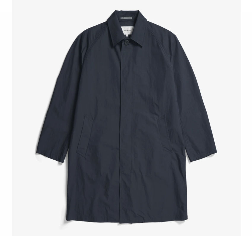 Norse Projects  Vargo Tech Poplin Mac Dark Navy