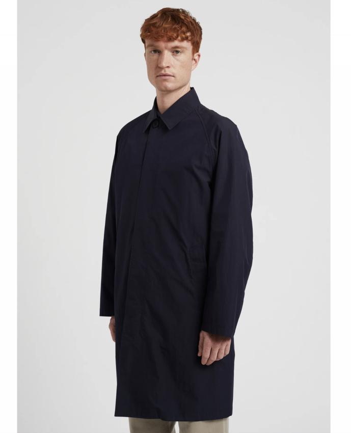 Norse Projects  Vargo Tech Poplin Mac Dark Navy