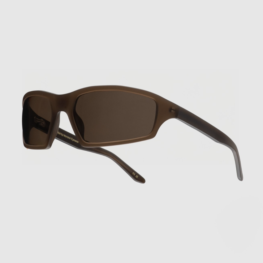 Monokel Raven Matt Cola Brown Solid Polarized Lens