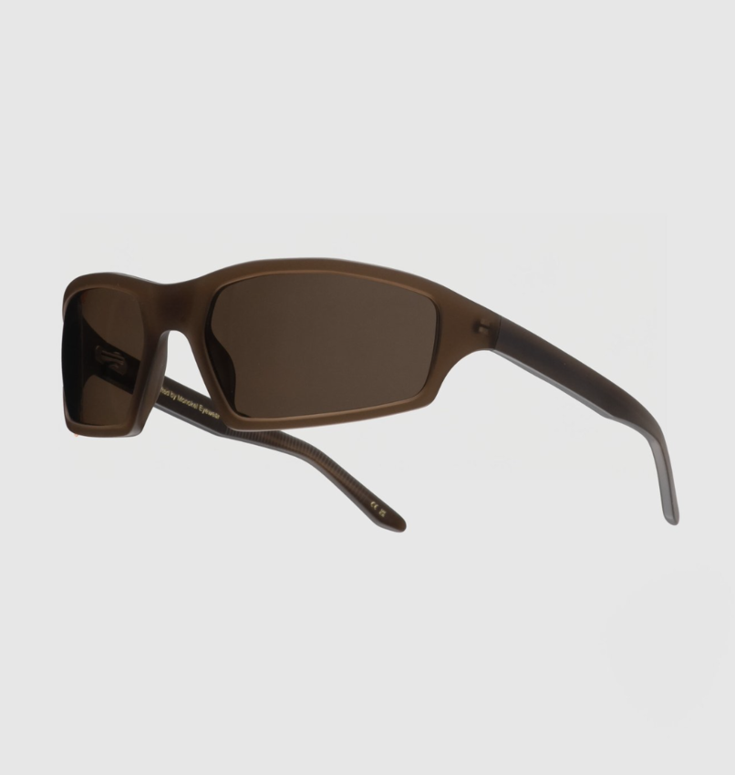 Monokel Raven Matt Cola Brown Solid Polarized Lens