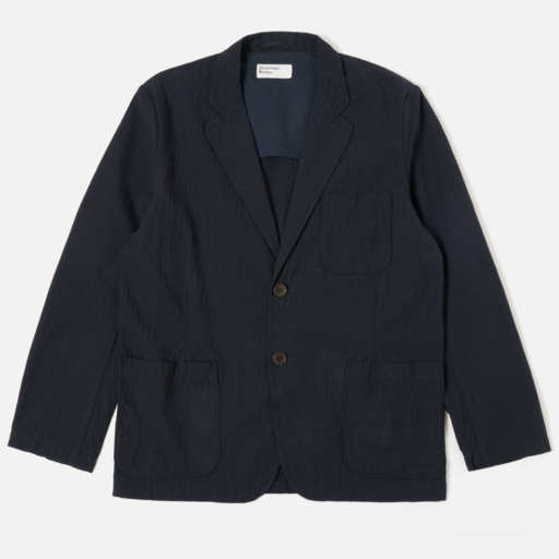 Universal Works Two Button Jacket Dark Navy Ospina Cotton
