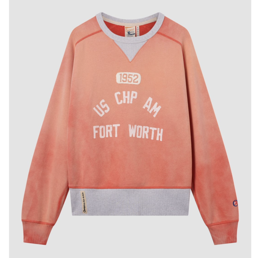 Champion Reverse Weave Index & Archive Crewneck Sweatshirt Red