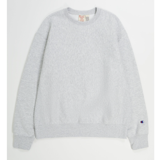 Champion Reverse Weave Heavyweight Fleece Crewneck Sweatshirt Light Grey