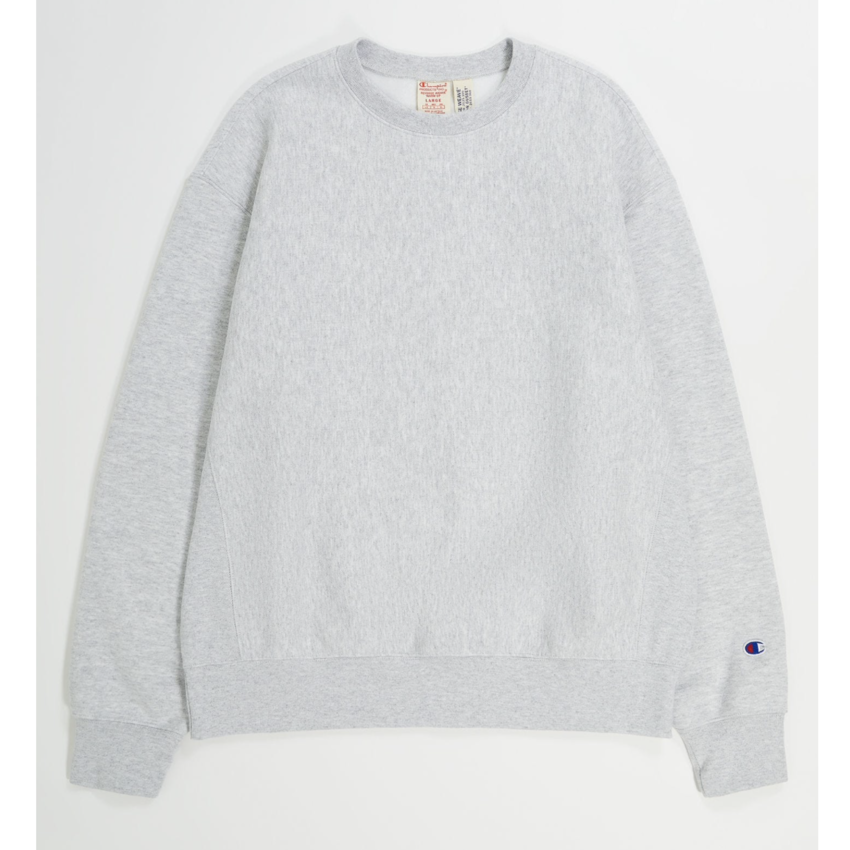 Champion Reverse Weave Heavyweight Fleece Crewneck Sweatshirt Light Grey