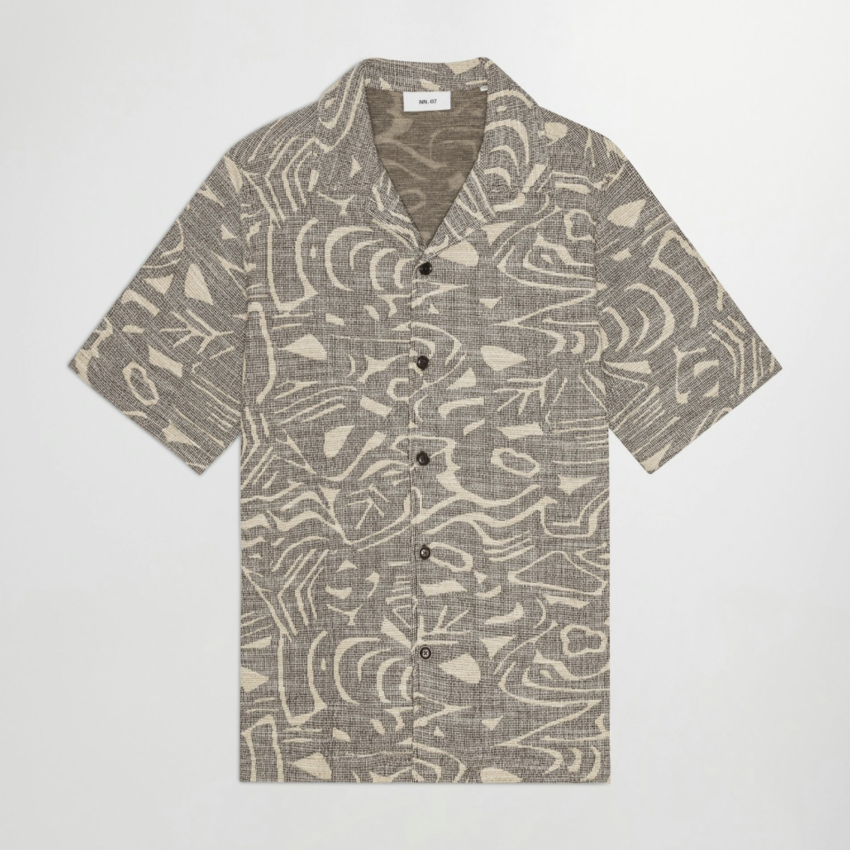 NN07 Julio SS Shirt 3420 Demitasse