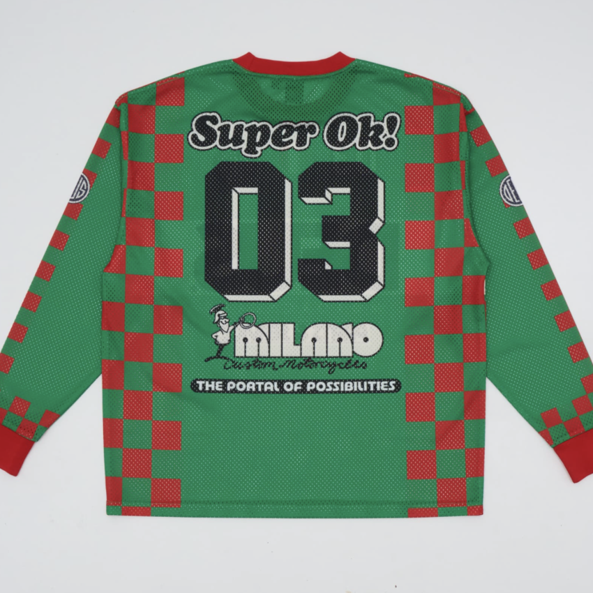Deus Ex Machina Overlap Moto Jersey Green Bee