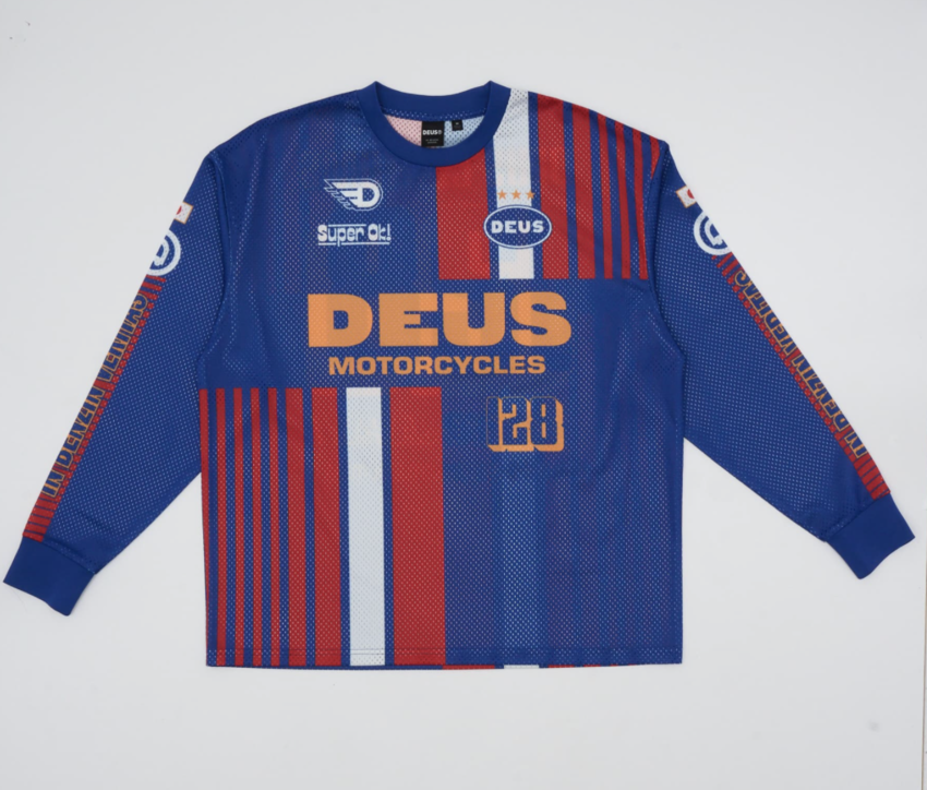 Deus Ex Machina Lay Off Moto Jersey Sodalite Blue